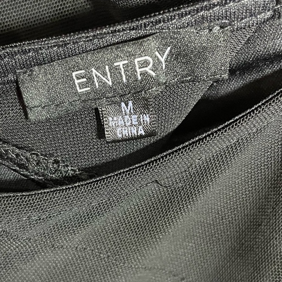 Entry Woman’s Maxi Dress Sheer & Floral Lace Size Medium - Picture 6 of 6